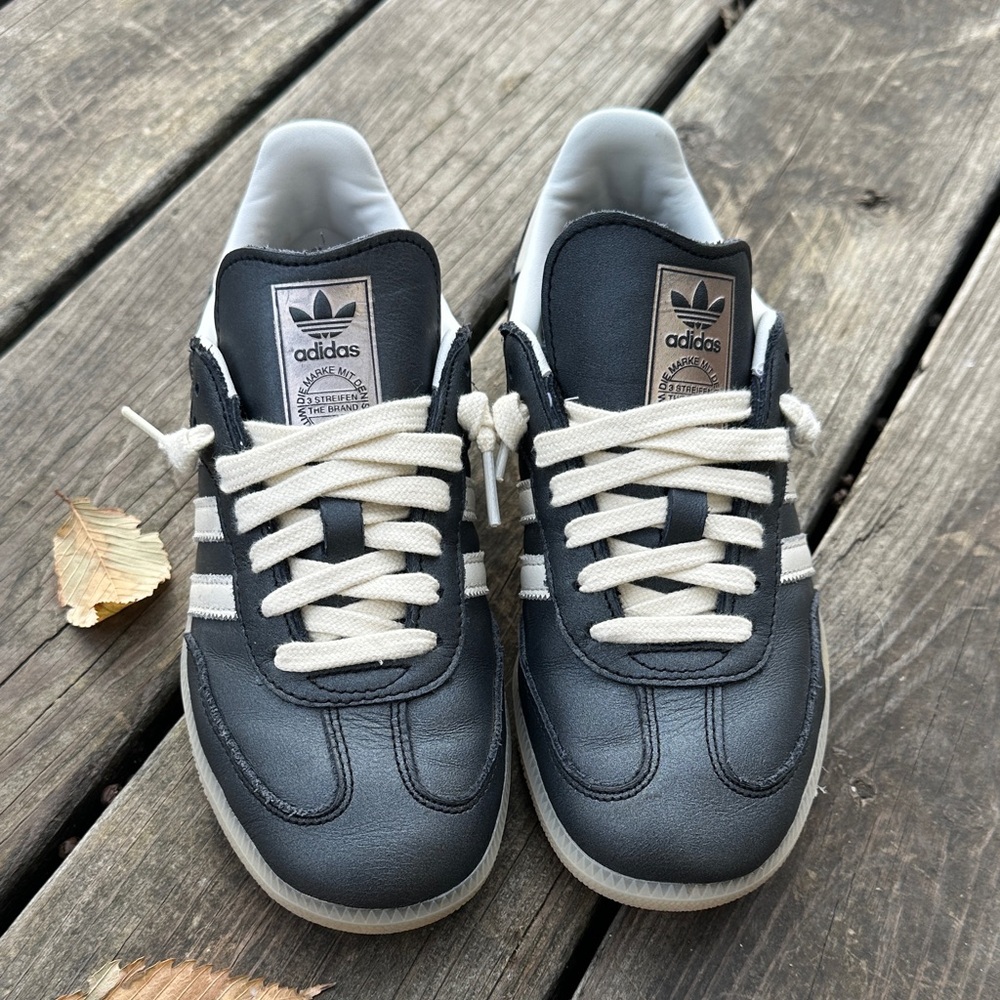 Adidas Classic Black and Cream Sneakers